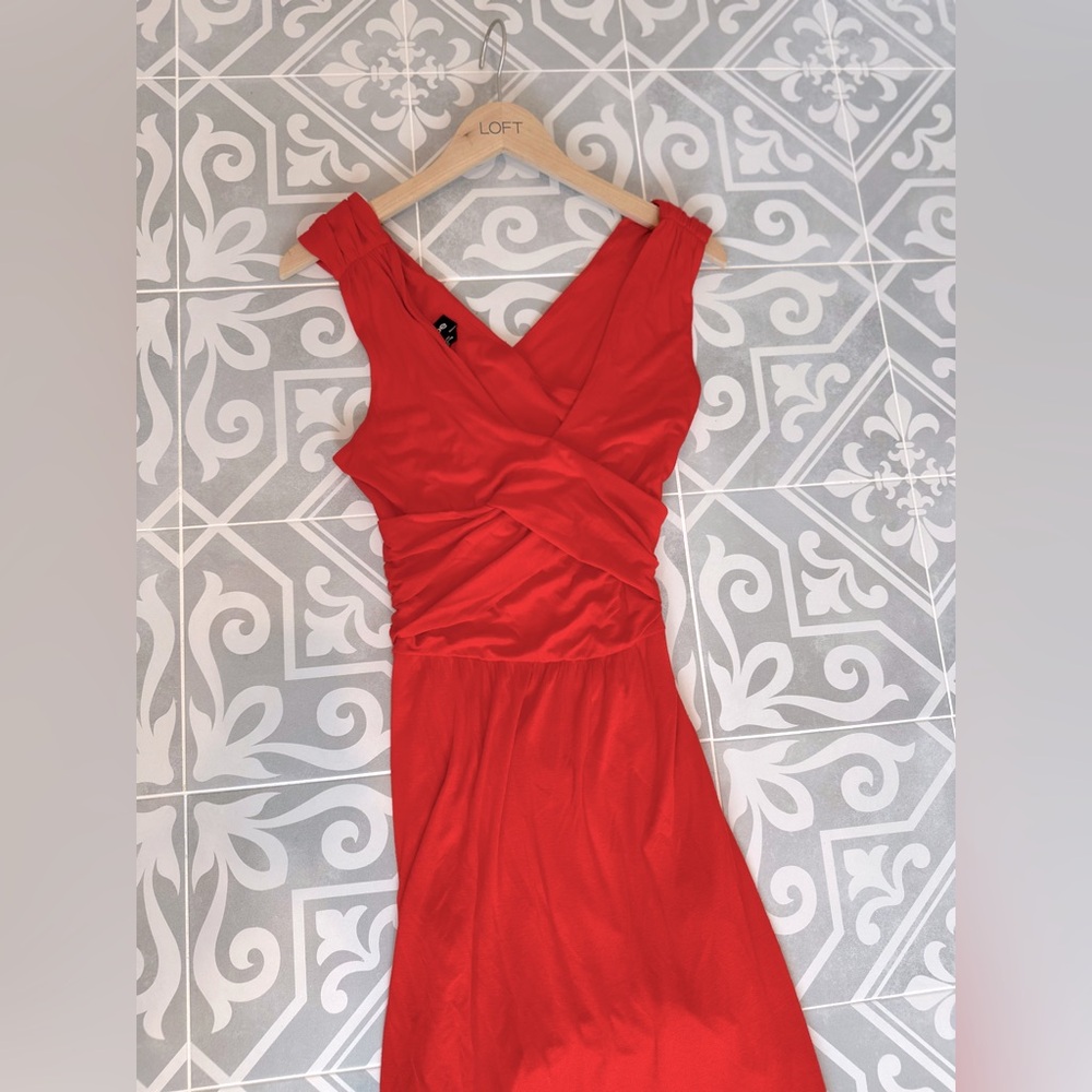 Bebe - red open back dress size small